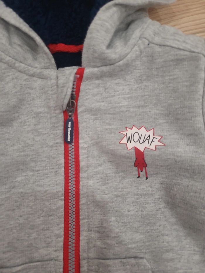 Gilet zippé fourrée verbaudet neuve - photo numéro 2