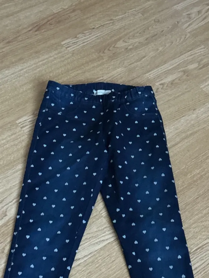 Pantalon slim orchestra 14 ans motifs cœur - photo numéro 3