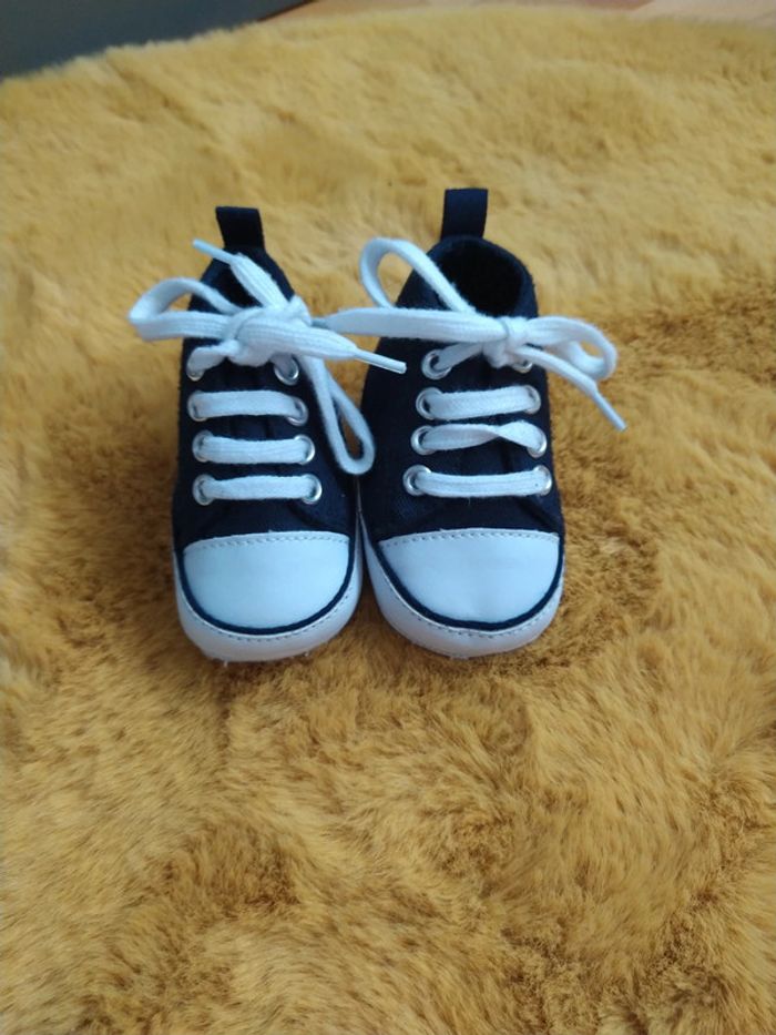 Chaussures bébé bleu - photo numéro 3