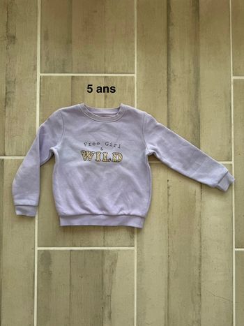 Sweat fille Kiabi 5 ans Lila