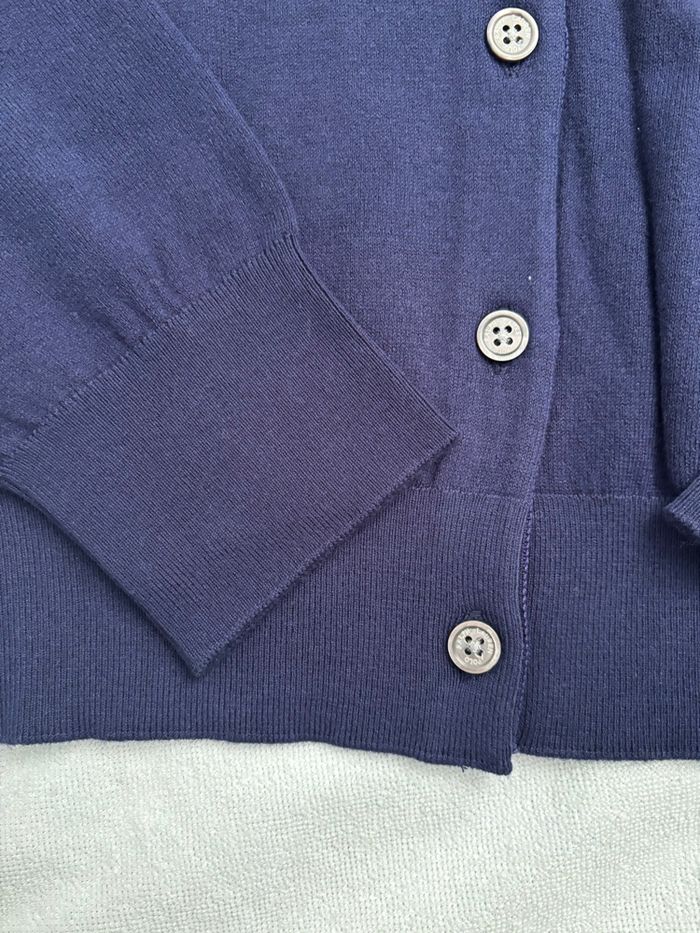 Cardigan Ralph Lauren femme taille M bleu marine - photo numéro 7