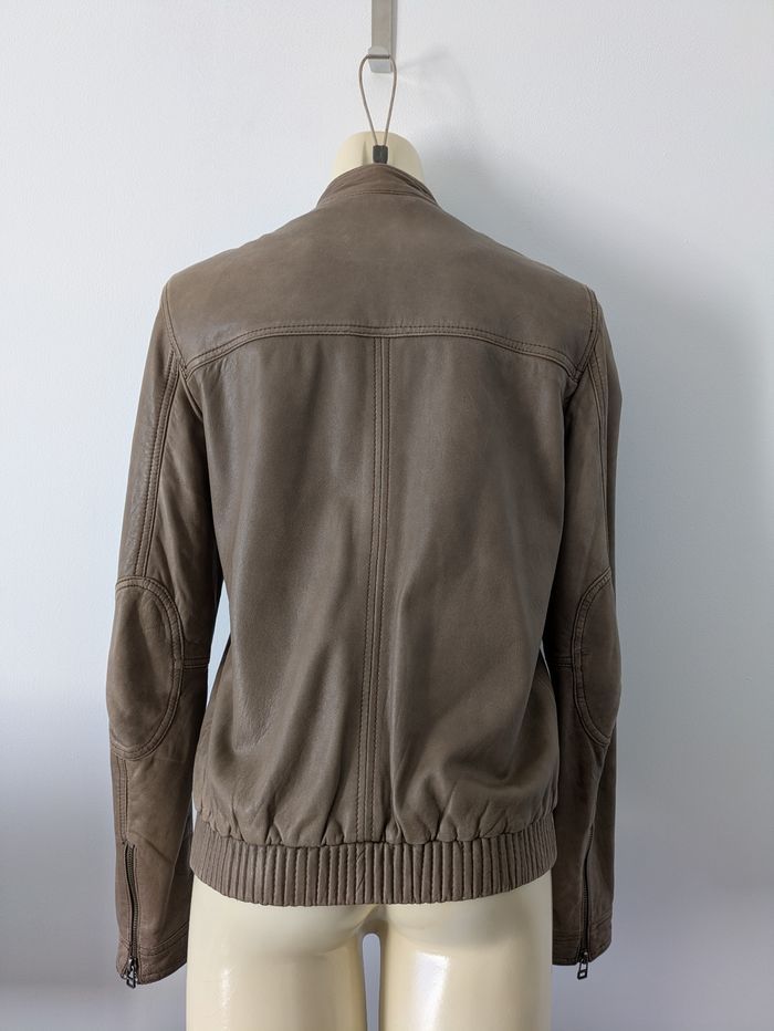 Veste en cuir d'agneau - Sud Express - taille 36 - photo numéro 2