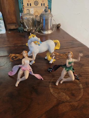 Vends lot licorne et fees papo 2002/2004