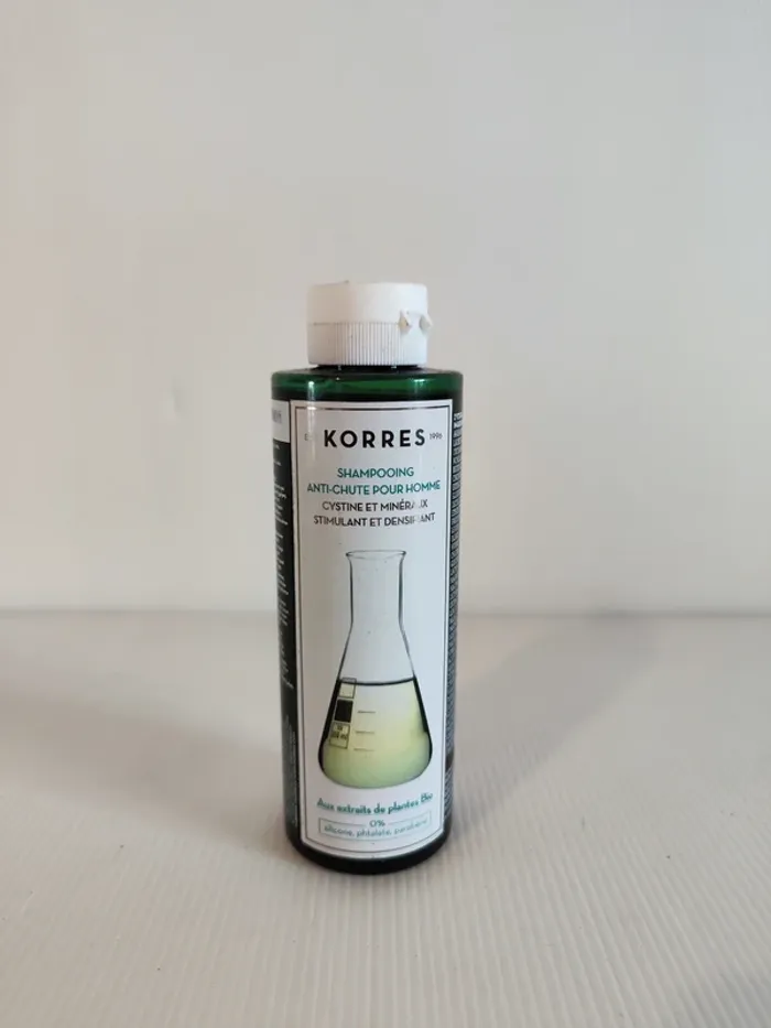 Korres Shampooing anti-chute pour homme cystine et minéraux stimulant et densifiant 250Ml valeur 12€