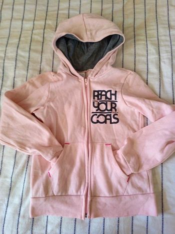 🍓 Sweat zippé 10 ans rose clair🍓