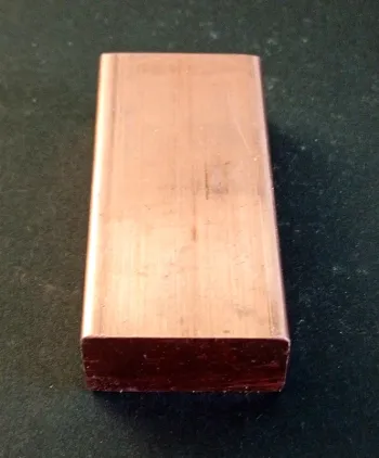 Lingot 250g cuivre pur .999 certifié