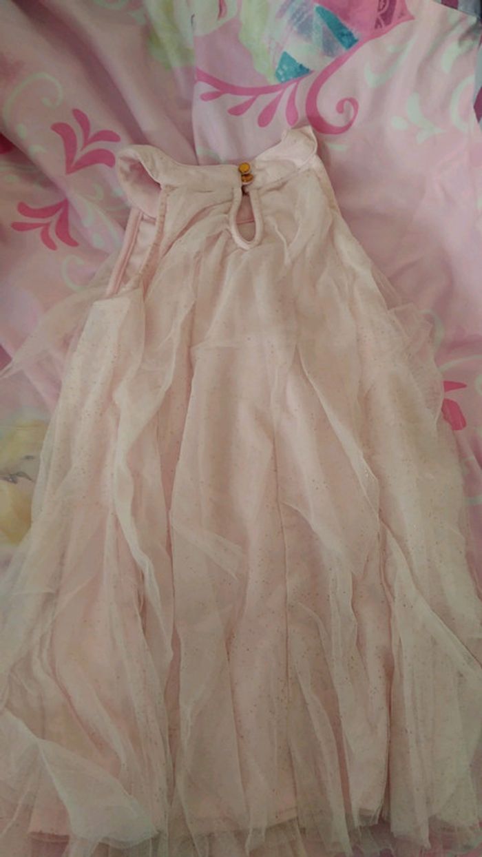 Robe dentelle pailleté or 4 ans - photo numéro 2