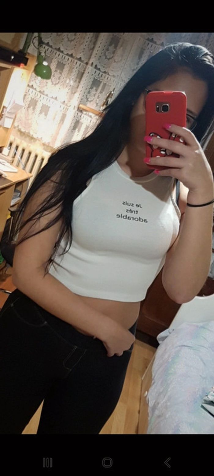 Crop top " je suis adorable " - photo numéro 4