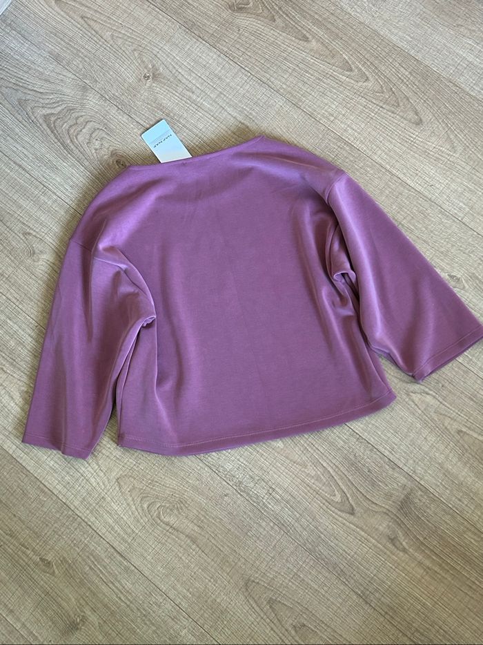 Pull sweat rose neuf avec strass Naf Naf taille S - photo numéro 8