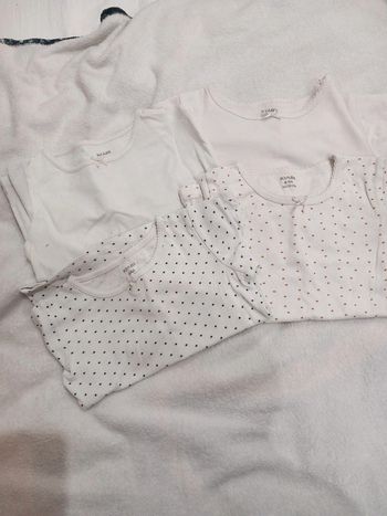 4 maillots de corps ML 4/5 ans
