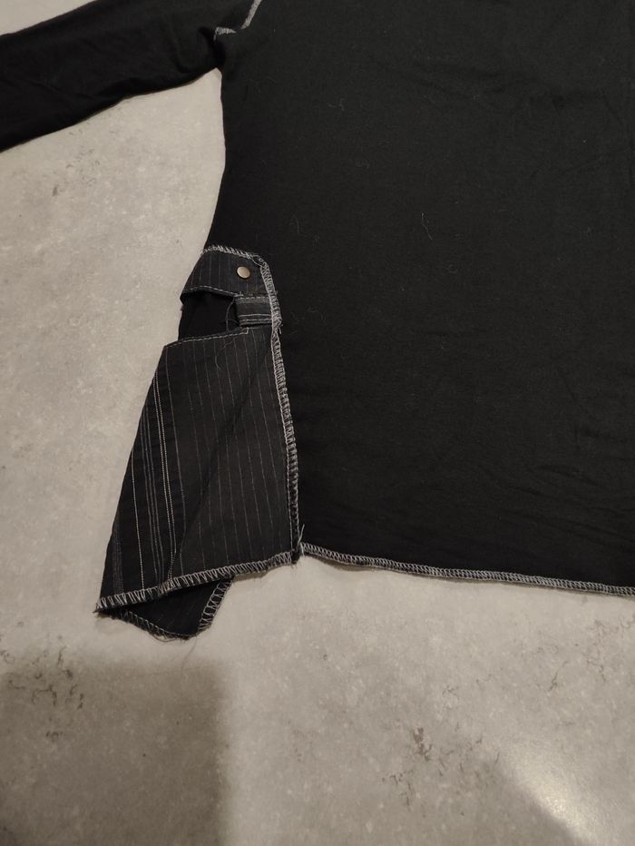 Haut noir t-shirt La Mode est à Vous LMV – Taille 1 - photo numéro 9