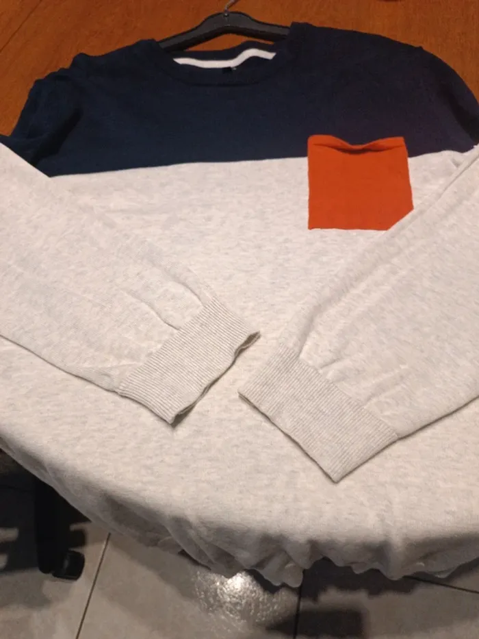 Pull Marine-gris Jules XXL - photo numéro 4