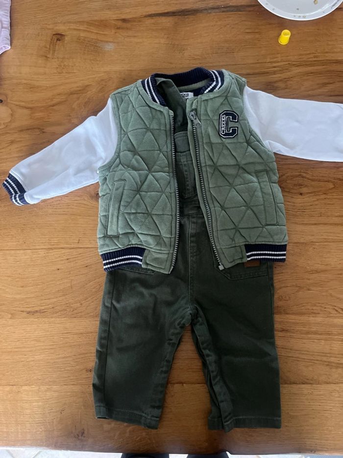 Ensemble salopette bombers 12 mois