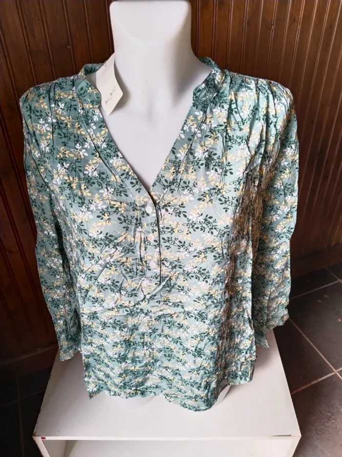 Jolie blouse tunique femme marque Melya Melody taille 46 48 - photo numéro 3