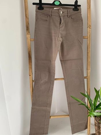 pantalon et legging Camaïeu marron et beige taille 34