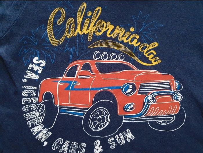 T.shirt manches courtes bleu marine Tissaia 3 ans - photo numéro 2