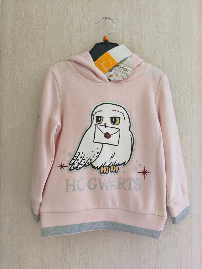 Sweat à capuche Hedwige Harry Potter 4 ans