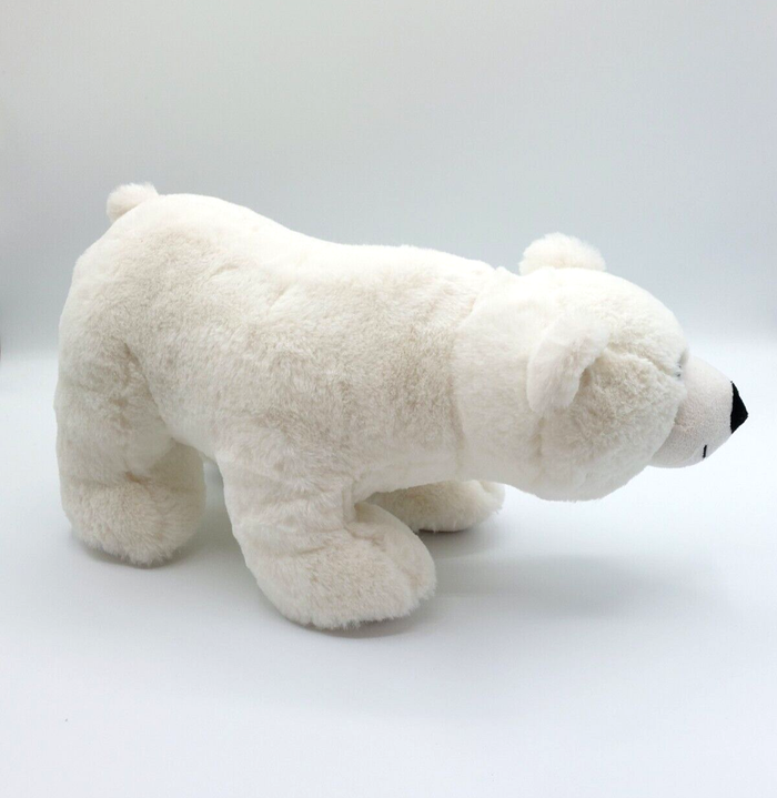 Peluche doudou ours polaire blanc CRÉDIT AGRICOLE env. 37 cm hauteur 19 cm - photo numéro 3