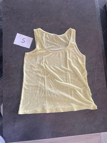 Débardeur jaune camaïeu