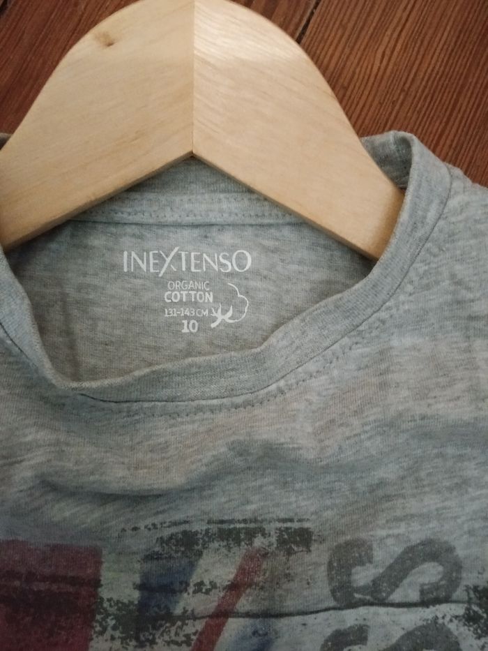 Tee-shirt in extenso gris chiné et multicolore - photo numéro 3