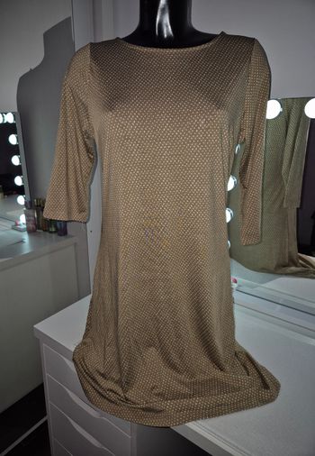 Robe moutarde  à pois