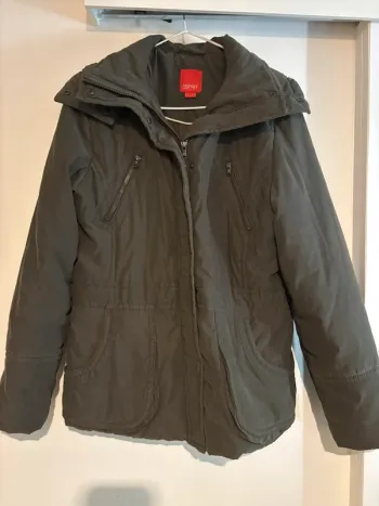 Manteau à capuche kaki Esprit taille 38-M très bon état