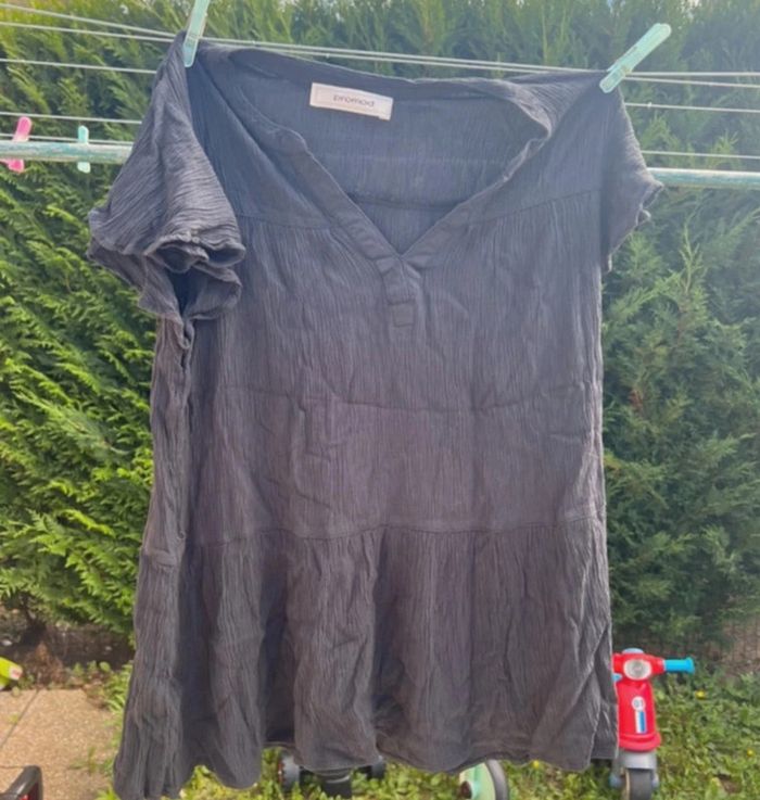Blouse noire Promod – Taille estimée M – Très bon état - photo numéro 4