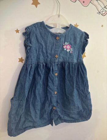 Robe en jean bébé fille taille 24 mois