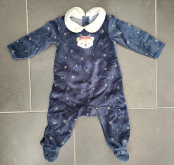 Pyjama velours bébé une pièce
