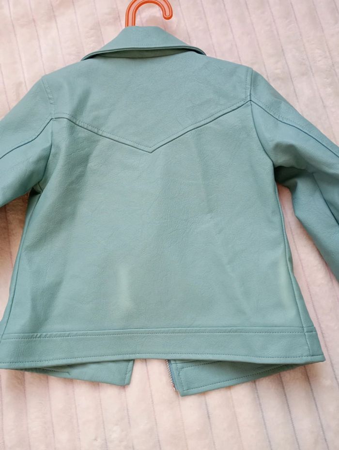 Veste Perfecto vert bleu 7 à 8 ans - photo numéro 4