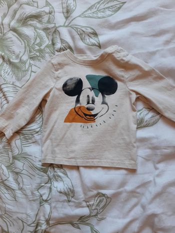 Tee-shirt manche longue Mickey 12 mois