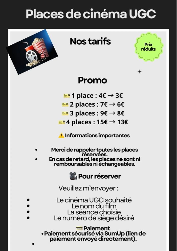 Place de cinéma UGC - photo numéro 2