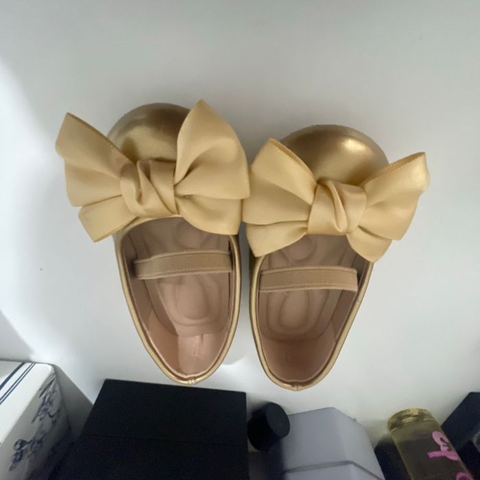 Ballerine a Noeud Doré