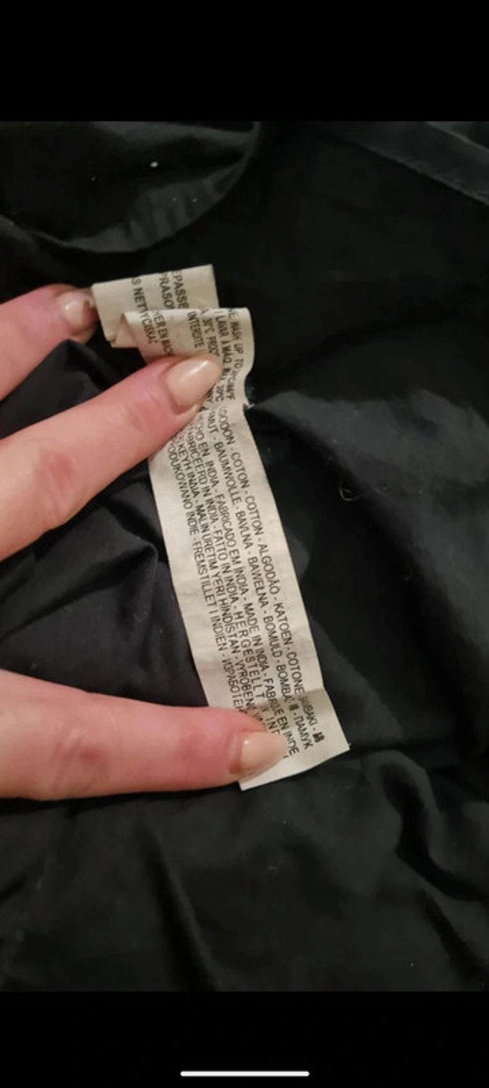 Tunique roce chemise noire Bershka M - photo numéro 7