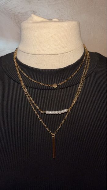 Collier dorée réglable 