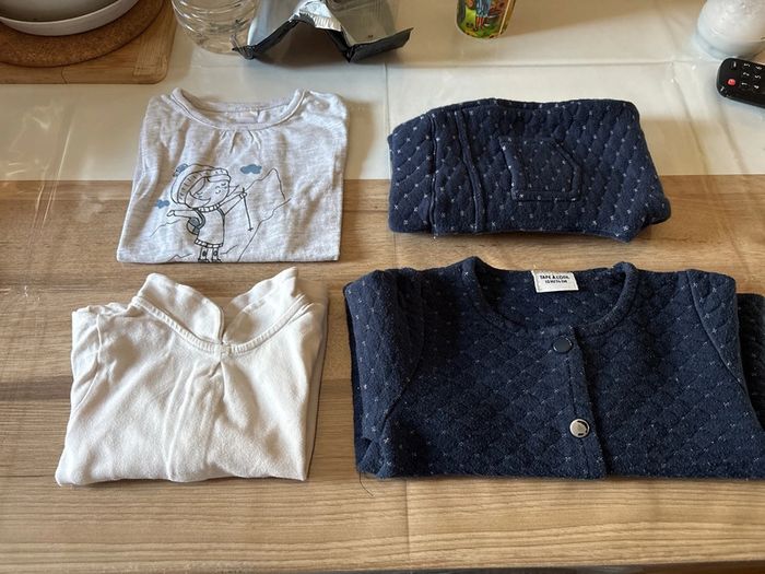 Ensemble 4 pièces 12 mois fille TAO Tex obaibi