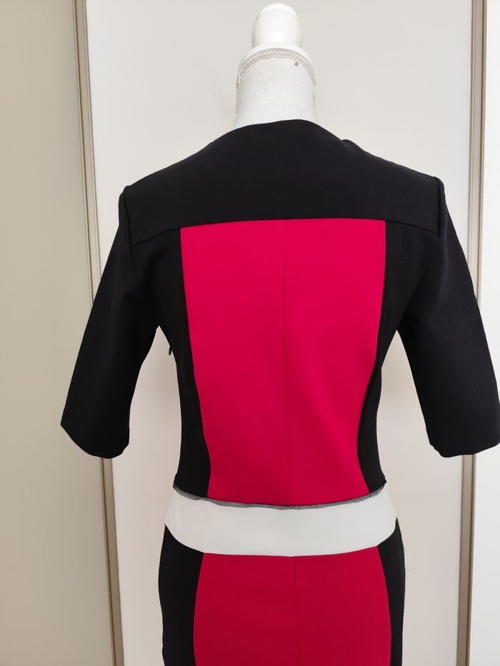 Robe Morgan taille 38 noir rouge blanc automne hiver - photo numéro 5