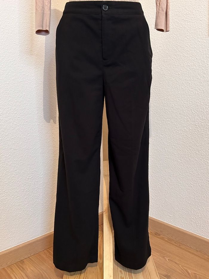Pantalon noire droit fluide tailleur - Taille 34 XS - photo numéro 3