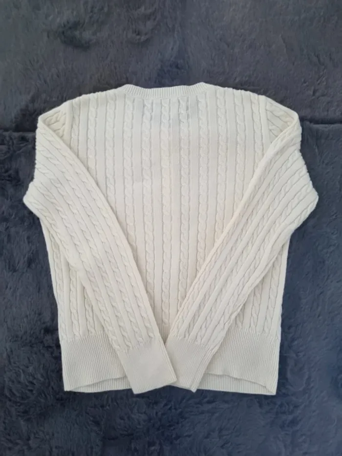 Cardigan Ralph Lauren blanc, 6 ans Enfant - photo numéro 3