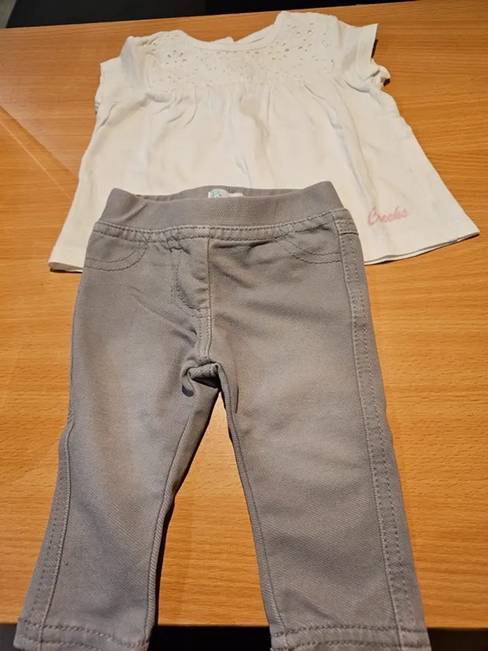 Ensemble fille 1 mois