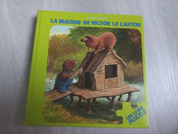 Livre puzzle La maison de Victor le castor