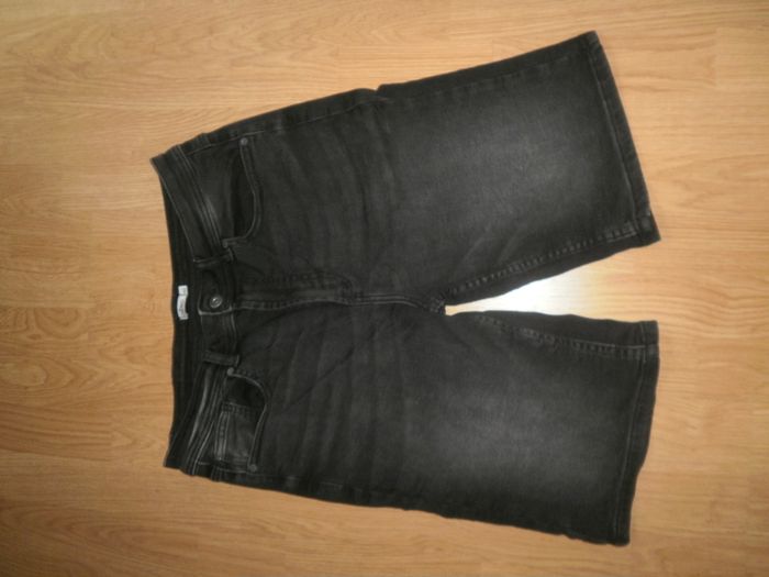 Bermuda en jeans noir Ado/Homme T42