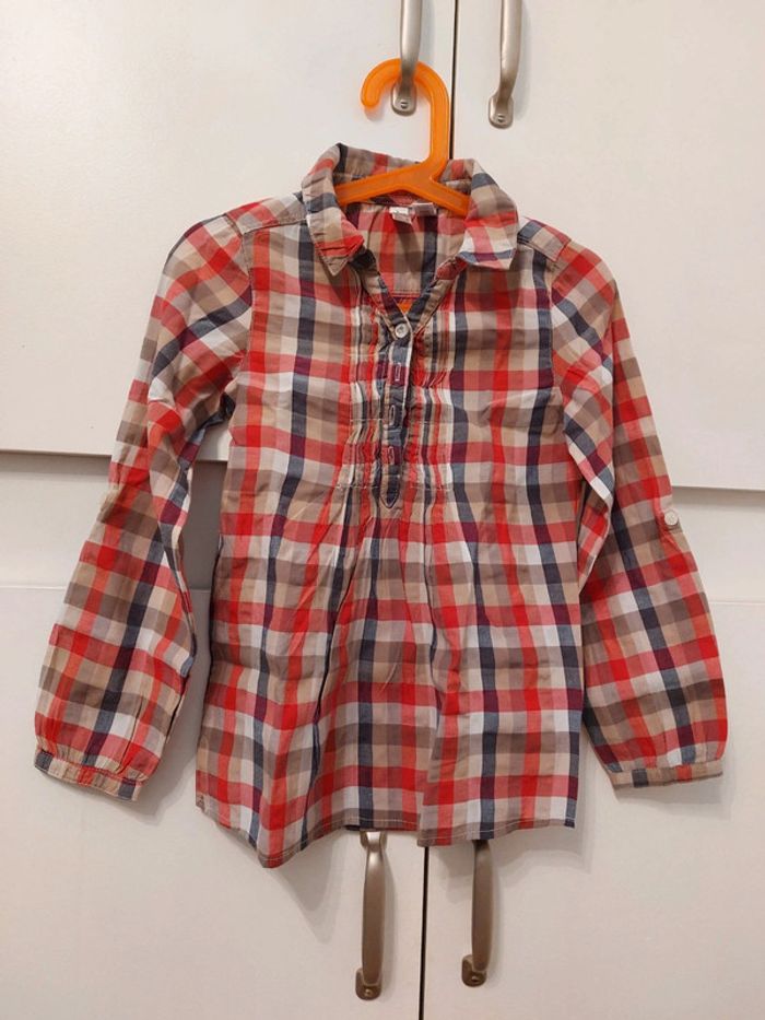 Chemise à carreaux Okaidi