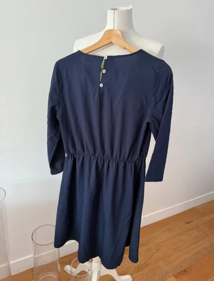Jolie robe S/36 bleu marine - photo numéro 3