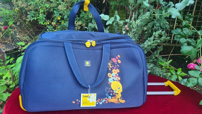 Sac de voyage valise Titi Tweety Neuve Bleu Marine Garçon Mixte (grand) 1 sac - photo numéro 14