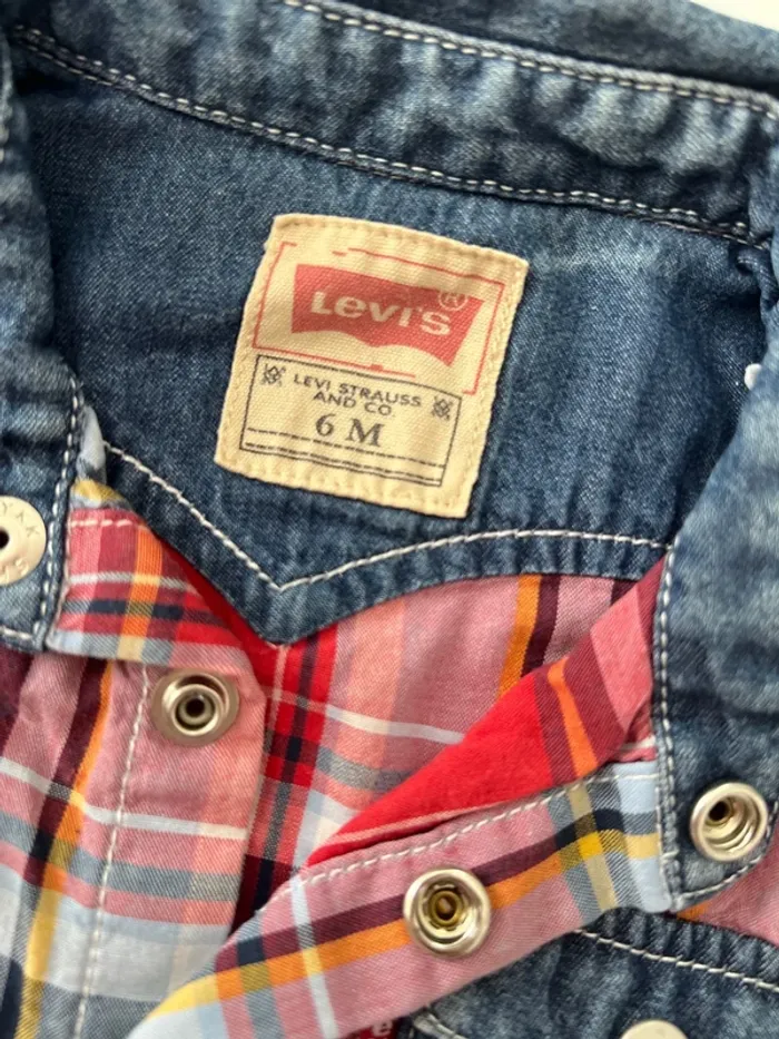 Ensemble Levi’s bébé garçon – 6 mois (chemise + jean) - photo numéro 3