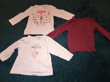 T-shirt manches longues bébé fille 6 mois