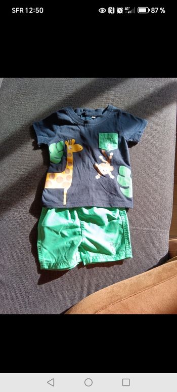 Ensemble short + t-shirt