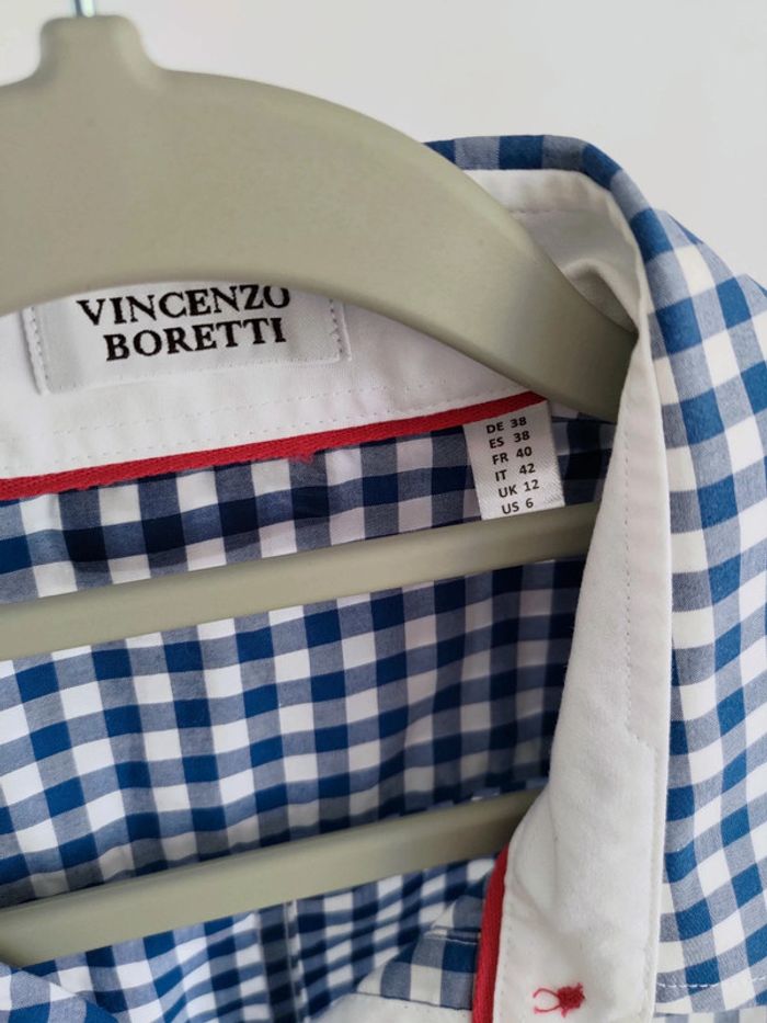 Vincenzo Boretti chemise à carreaux 40 - photo numéro 4
