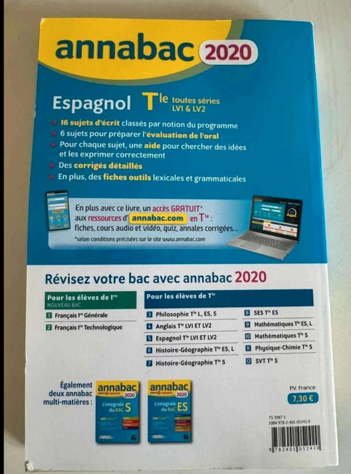 Annabac espagnol neuf - photo numéro 2